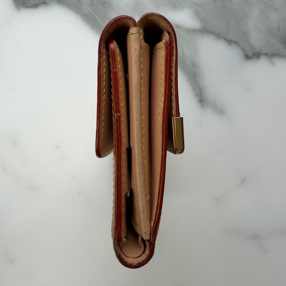 Louis Vuitton Murakami Monogram Multicolor Elise Wallet White - Picture 4 of 9